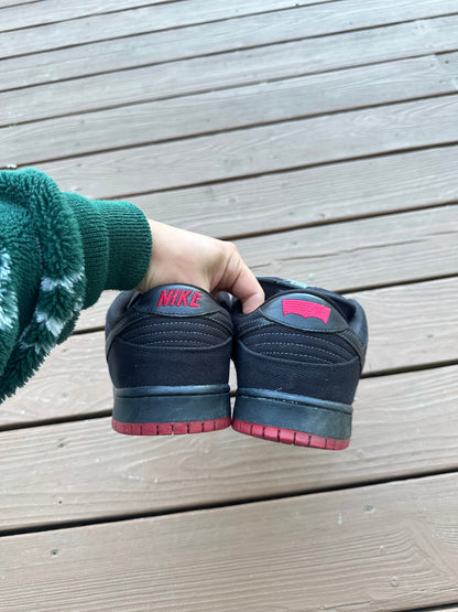 Size 13 - Nike Dunk Low Premium SB Levi's Black Denim