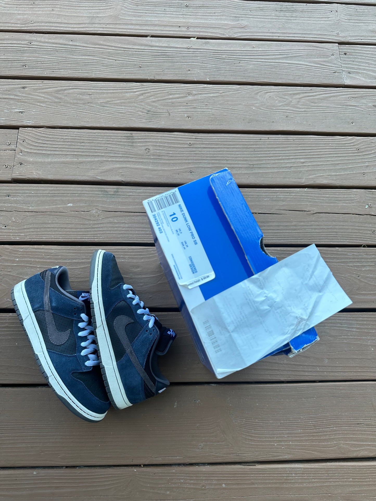 Size 10 - Nike Dunk Low Pro SB Obsidian Midnight Fog