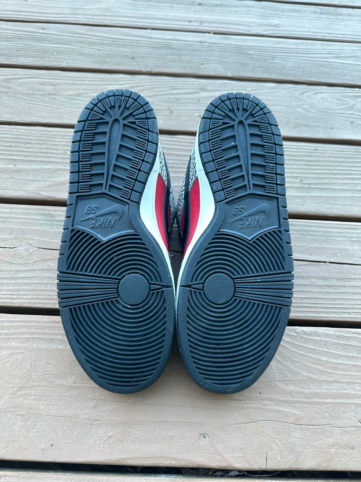 Size 10 - Supreme x Nike SB Dunk Low Premium Red Cement