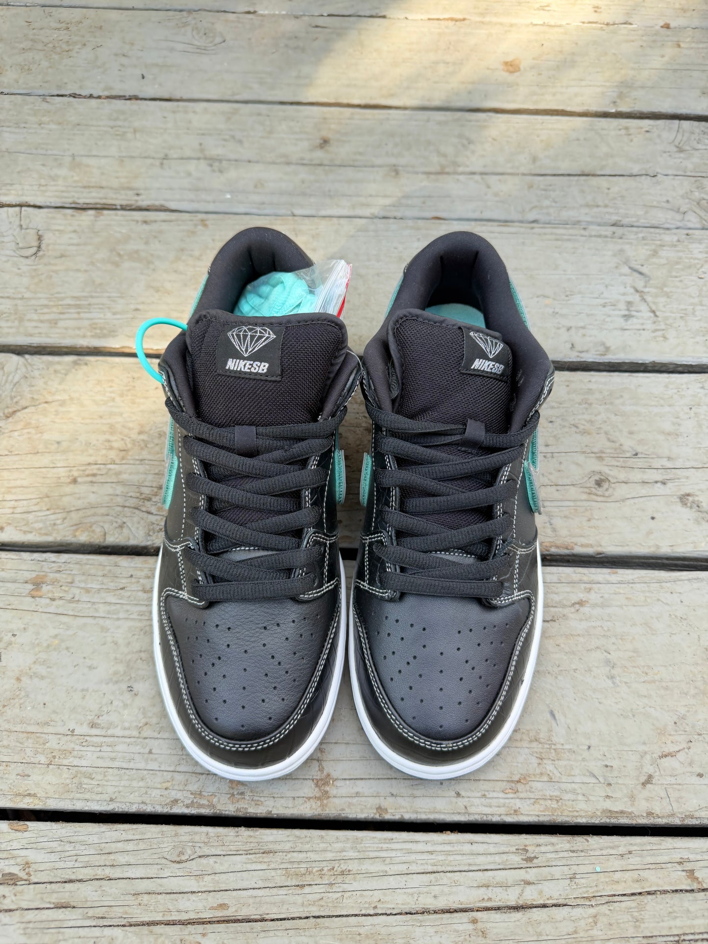 Size 10 - Diamond Supply Co. x Nike SB Dunk Low Pro Black Diamond