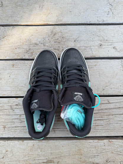 Size 10 - Diamond Supply Co. x Nike SB Dunk Low Pro Black Diamond