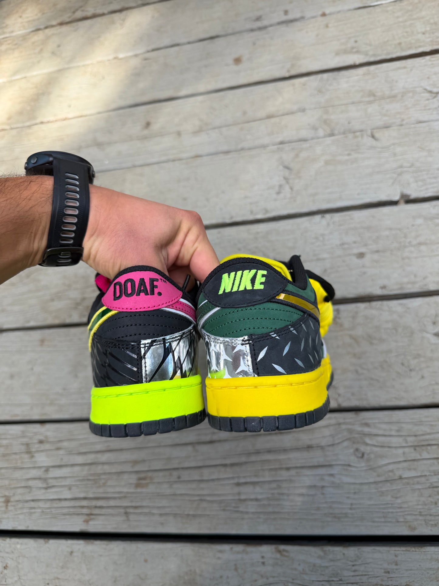 Size 10 - Nike Dunk Low 'What The Duck - University of Oregon Home' PE