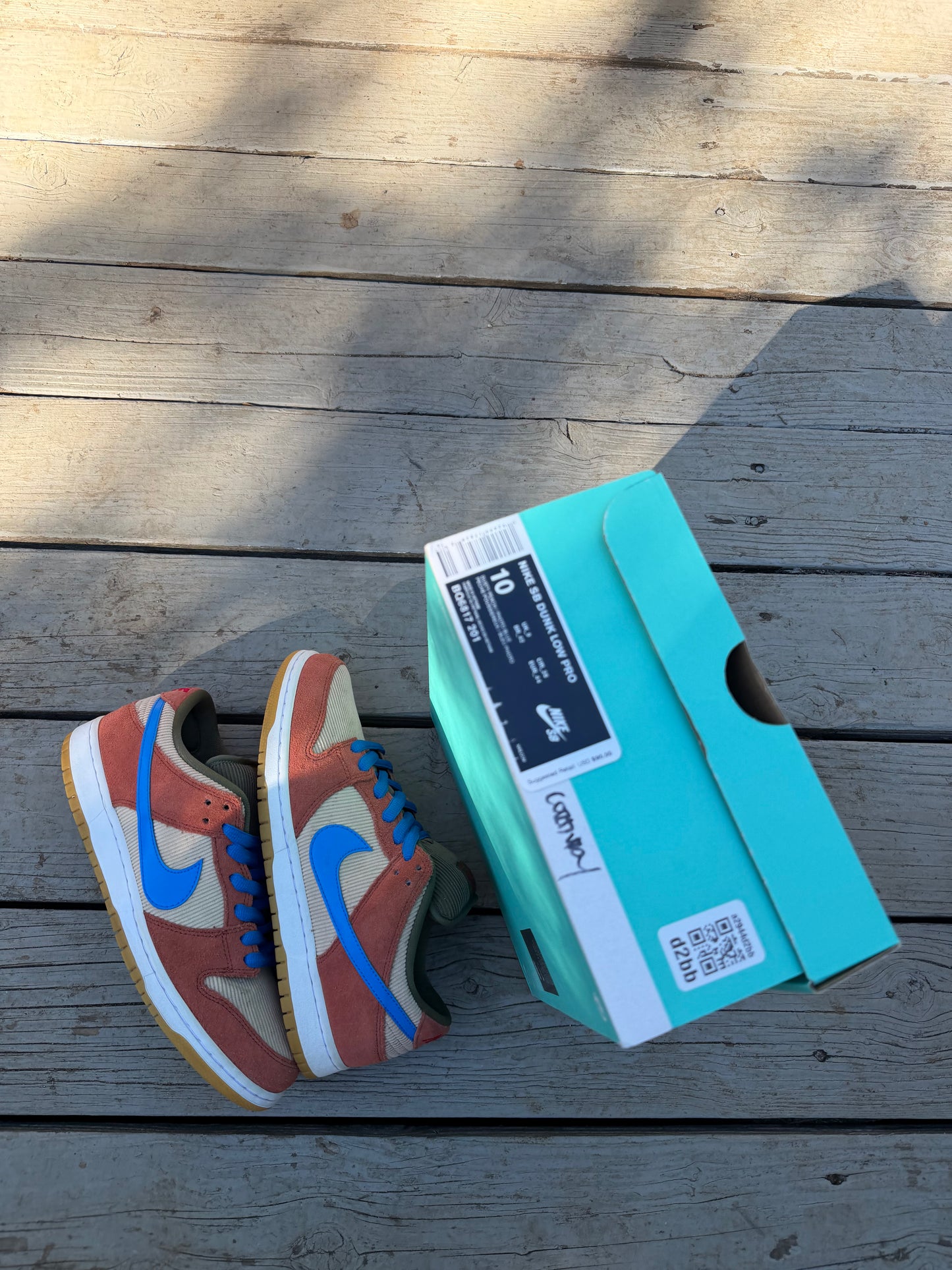 Size 10 - Nike Dunk Low Pro SB Corduroy