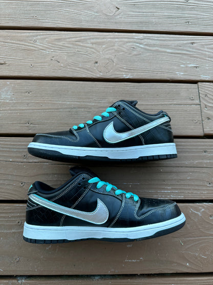 Size 9 - Diamond Supply Co. x Nike SB Dunk Low Pro Black Diamond