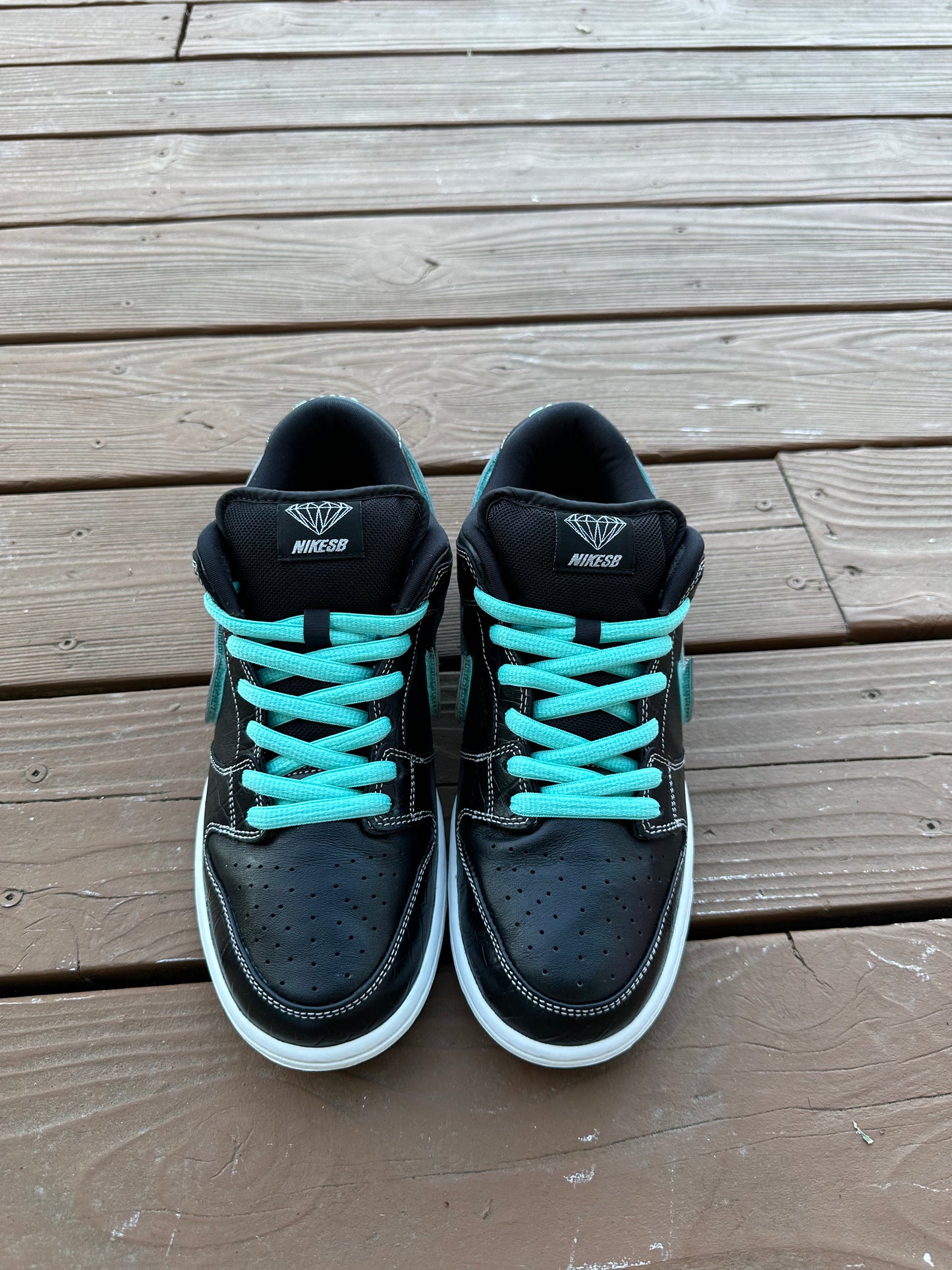 Size 9 - Diamond Supply Co. x Nike SB Dunk Low Pro Black Diamond