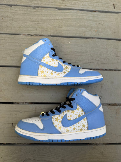 Size 10.5 - Supreme x Dunk High Pro SB Blue Stars