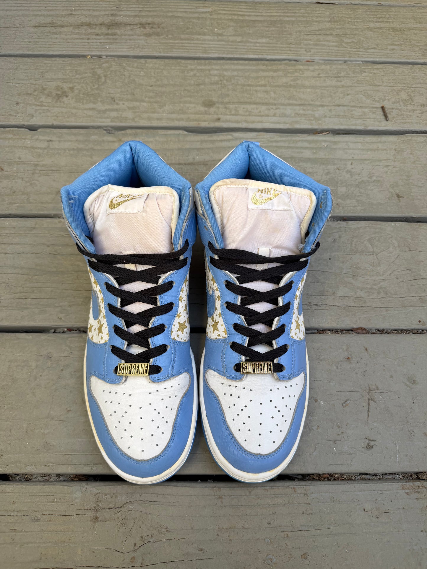Size 10.5 - Supreme x Dunk High Pro SB Blue Stars