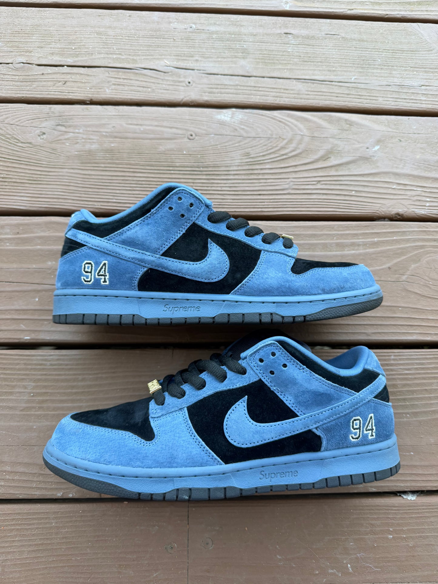 Size 10 - Supreme x Nike Dunk Low SB Ocean Fog