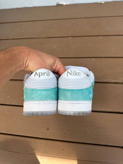 Size 11 - April Skateboards x Nike SB Dunk Low Pro Turbo Green