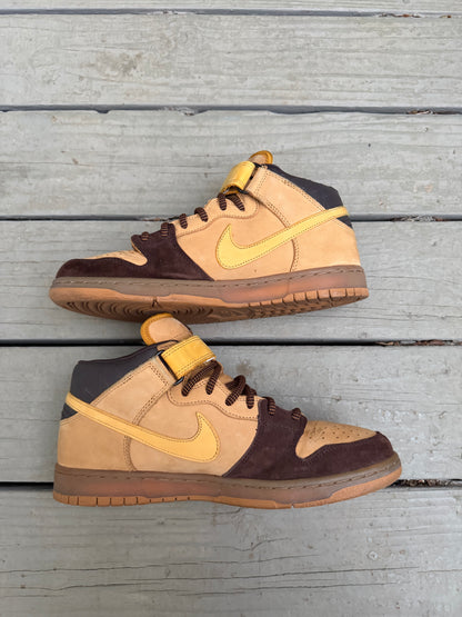 Size 10.5 - Nike Dunk Mid Pro SB Wheat