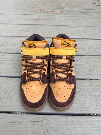 Size 10.5 - Nike Dunk Mid Pro SB Wheat