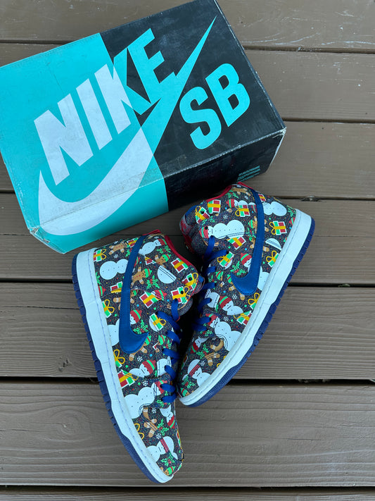 Size 12 - Concepts x Nike SB Dunk High Ugly Sweater