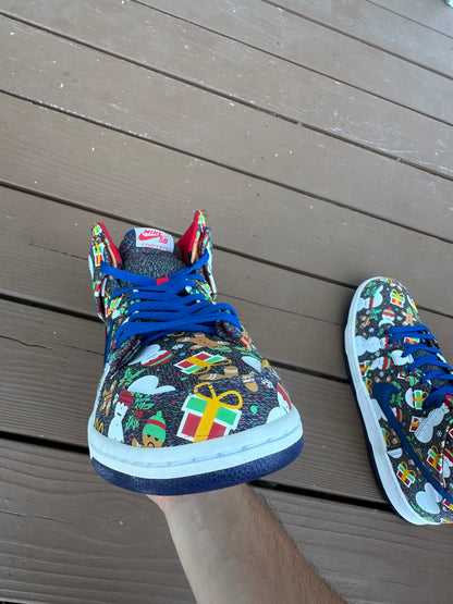 Size 12 - Concepts x Nike SB Dunk High Ugly Sweater