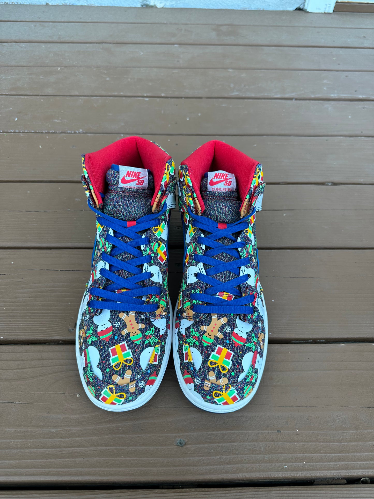 Size 12 - Concepts x Nike SB Dunk High Ugly Sweater