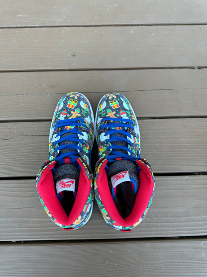 Size 12 - Concepts x Nike SB Dunk High Ugly Sweater