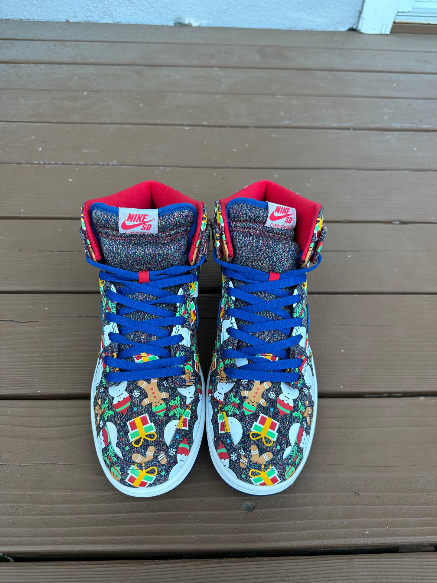 Size 12 - Concepts x Nike SB Dunk High Ugly Sweater