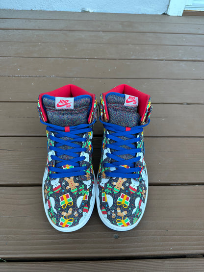 Size 12 - Concepts x Nike SB Dunk High Ugly Sweater