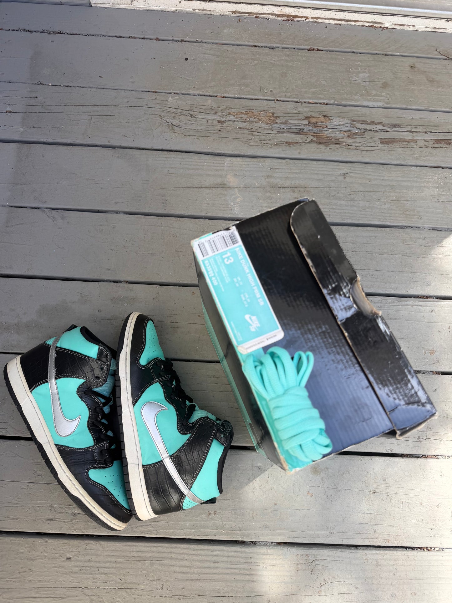 Size 13 - Nike SB Dunk High Pro x Diamond Supply Co. Tiffany