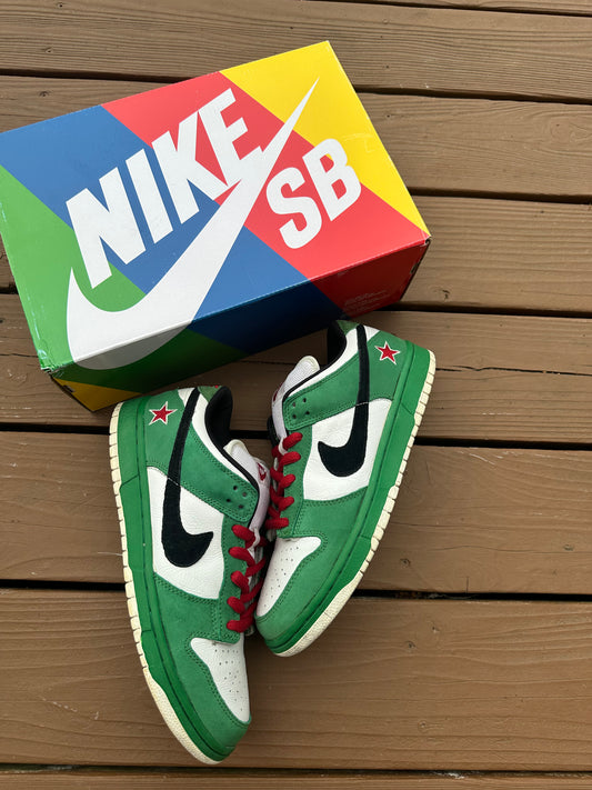 Size 10 - Nike Dunk Low Pro SB Heineken