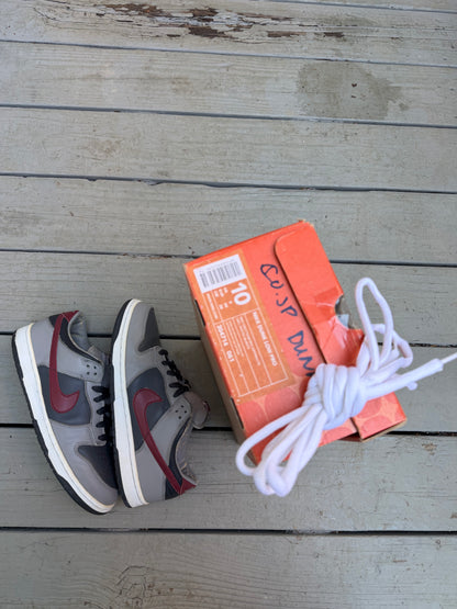 Size 10 - Nike Dunk Low Pro Medium Grey/Team Red-Anthracite