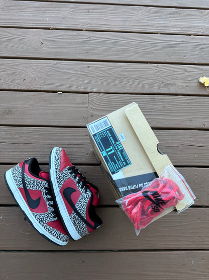 Size 11 - Supreme x Nike SB Dunk Low Premium Red Cement