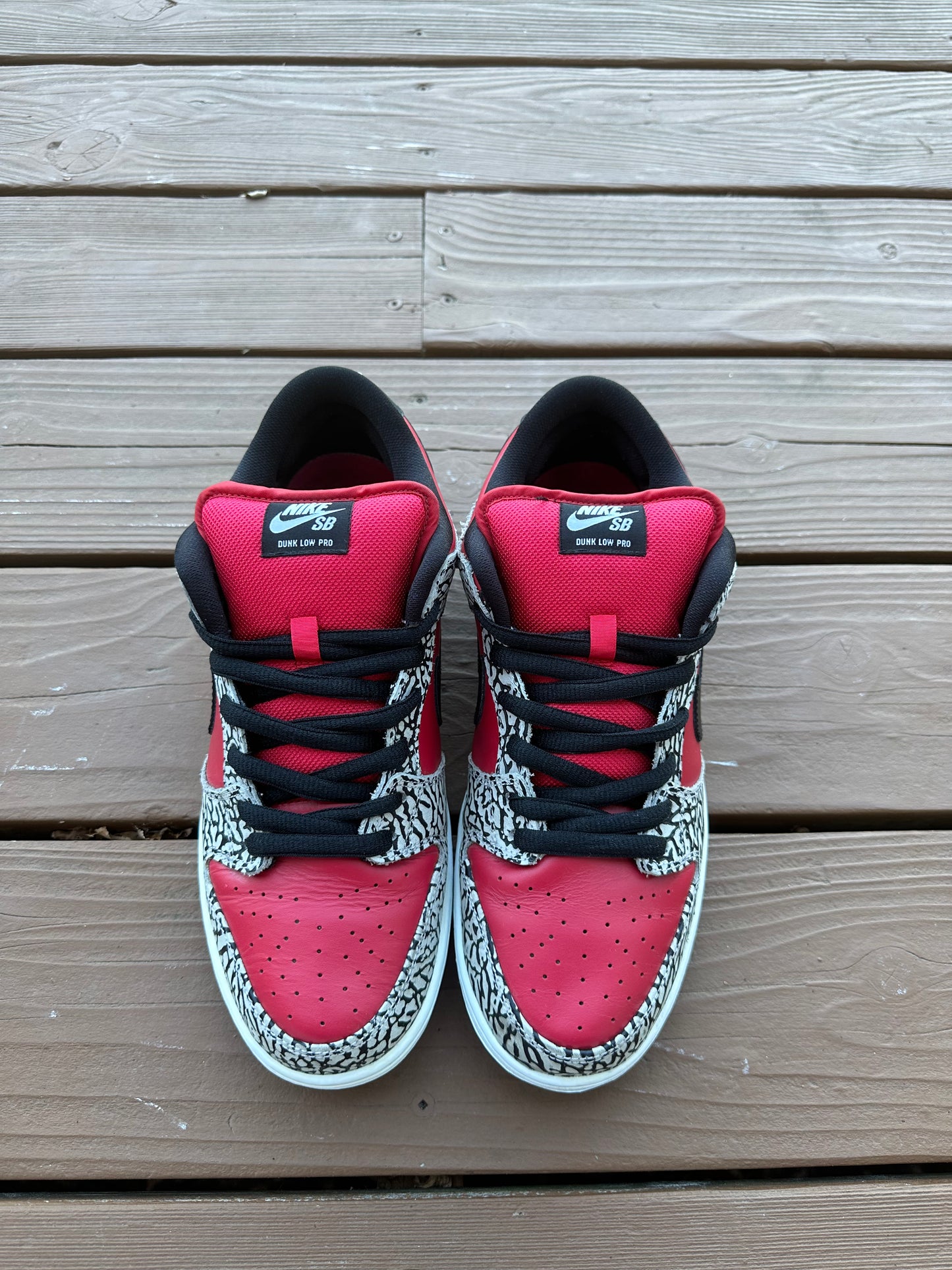 Size 11 - Supreme x Nike SB Dunk Low Premium Red Cement