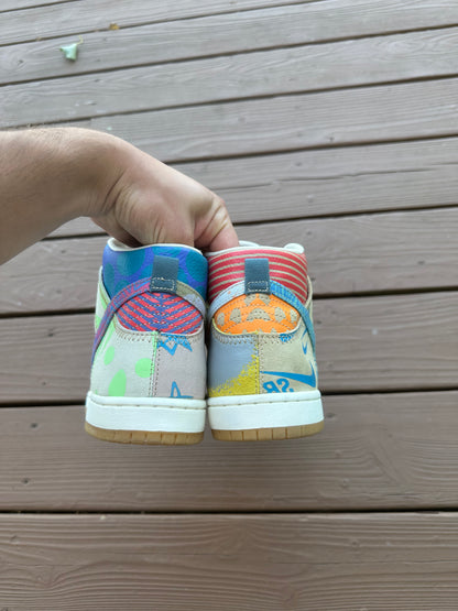 Size 9 - Thomas Campbell x Nike SB Dunk High What The
