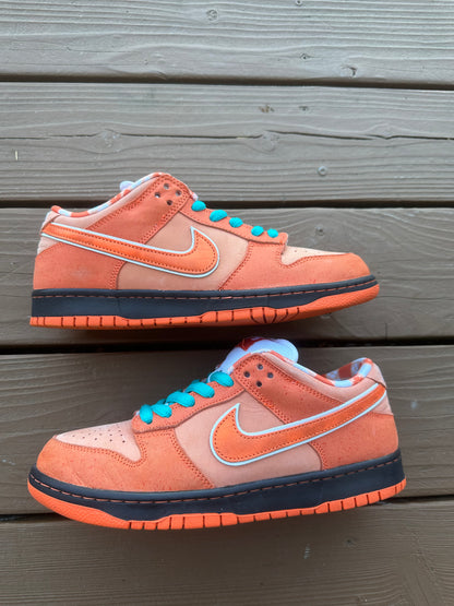 Size 9 - Concepts x Nike SB Dunk Low QS Orange Lobster
