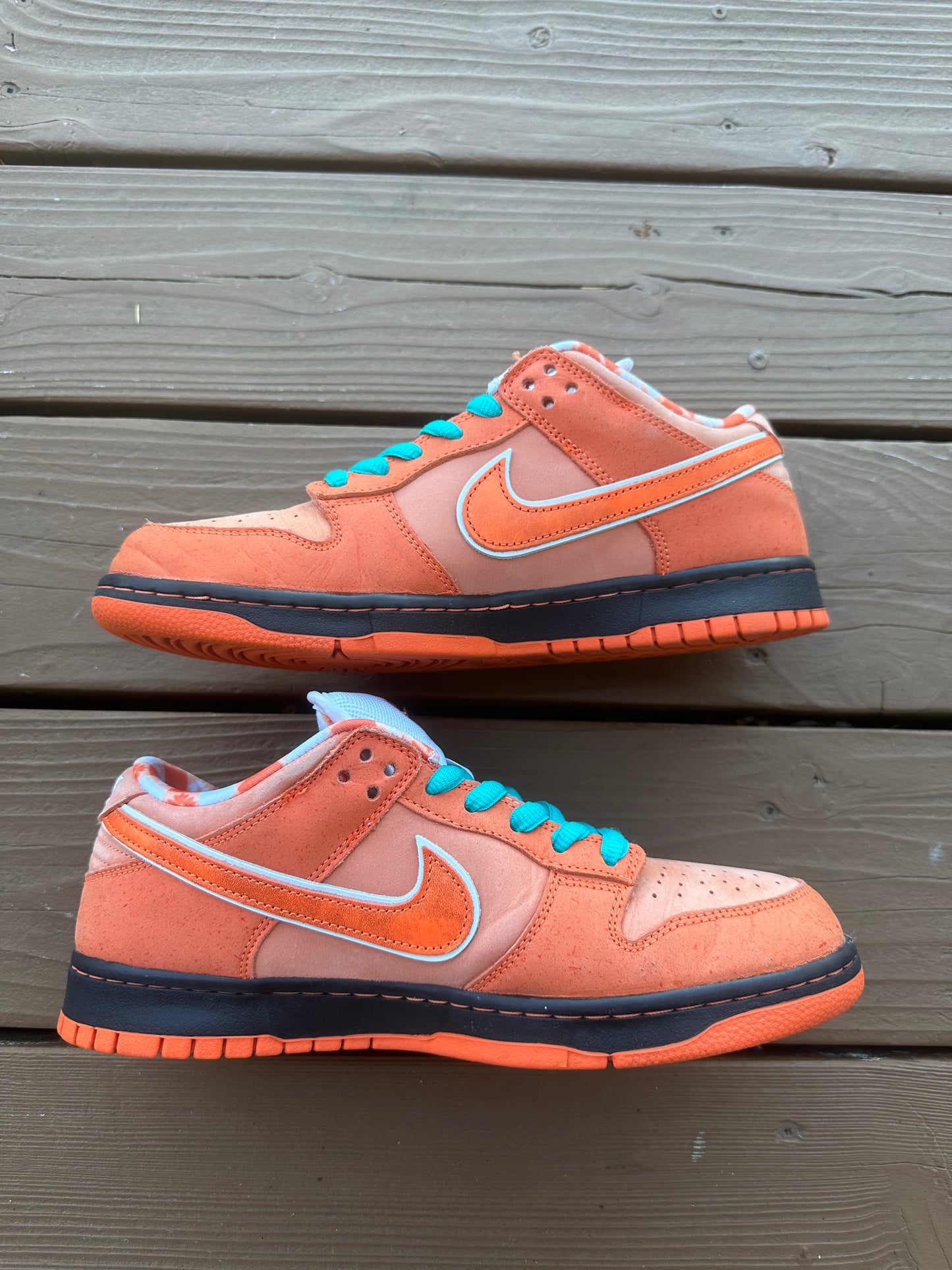 Size 9 - Concepts x Nike SB Dunk Low QS Orange Lobster