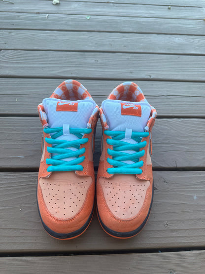 Size 9 - Concepts x Nike SB Dunk Low QS Orange Lobster
