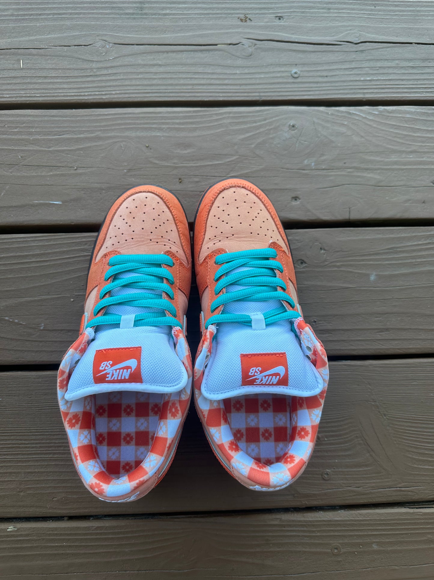 Size 9 - Concepts x Nike SB Dunk Low QS Orange Lobster