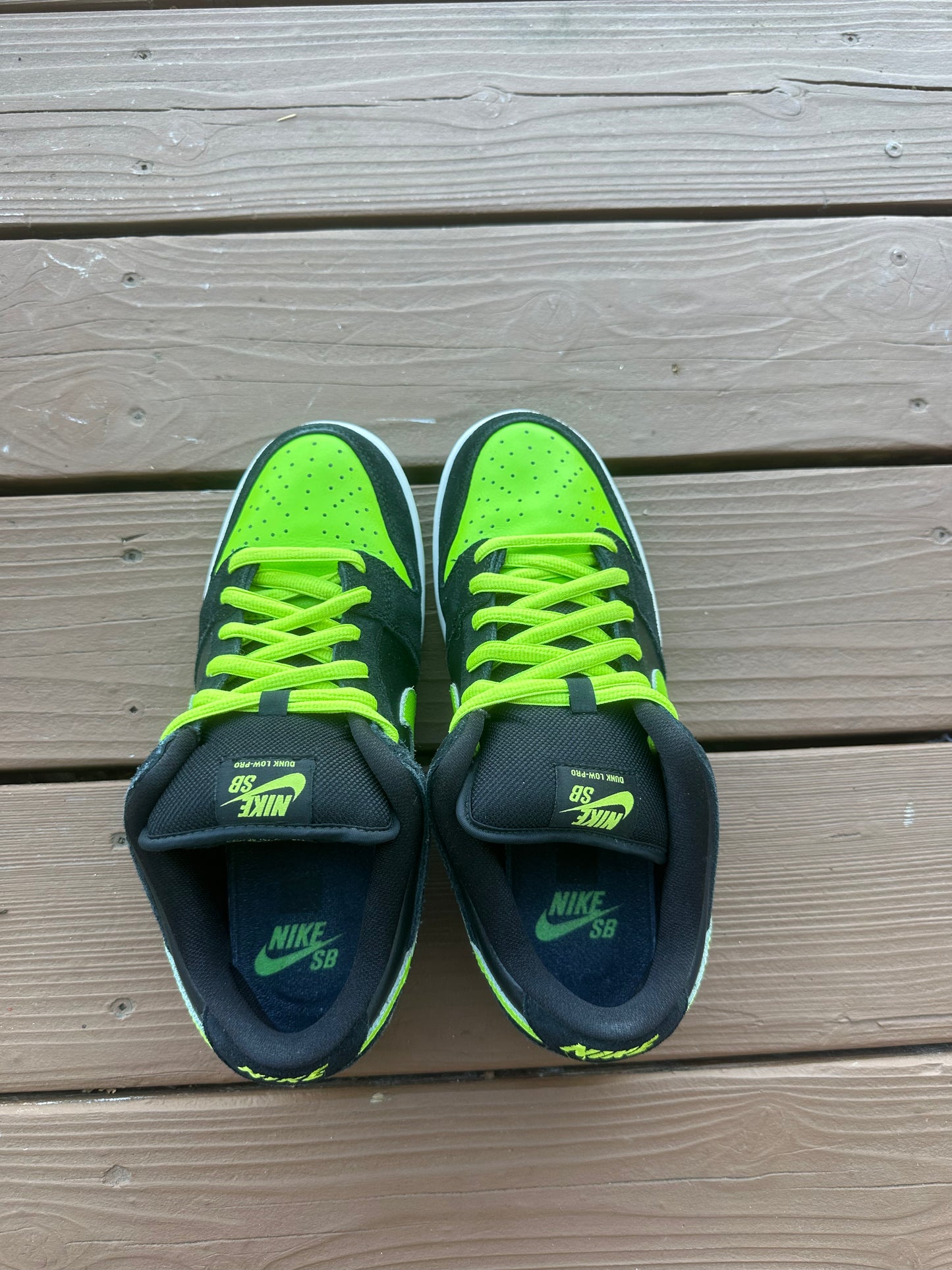 Size 9 - Nike Dunk Low Pro SB J-Pack Neon