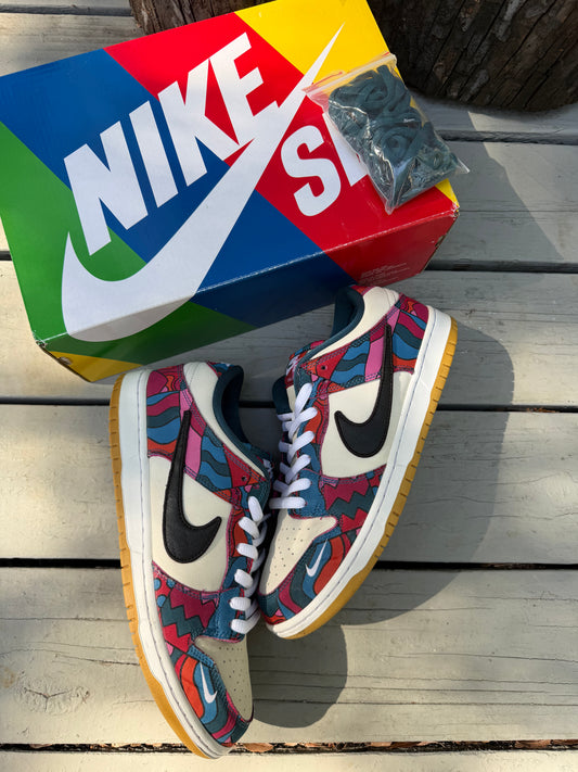 Size 10.5 - Parra x Nike SB Dunk Low Pro Abstract Art