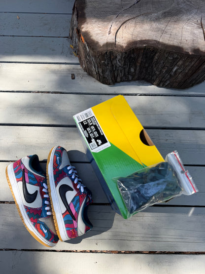 Size 10.5 - Parra x Nike SB Dunk Low Pro Abstract Art