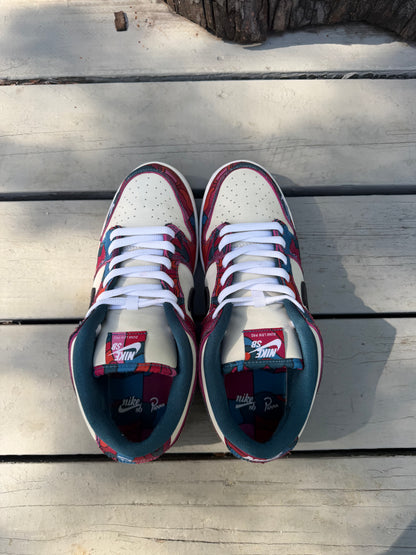 Size 10.5 - Parra x Nike SB Dunk Low Pro Abstract Art