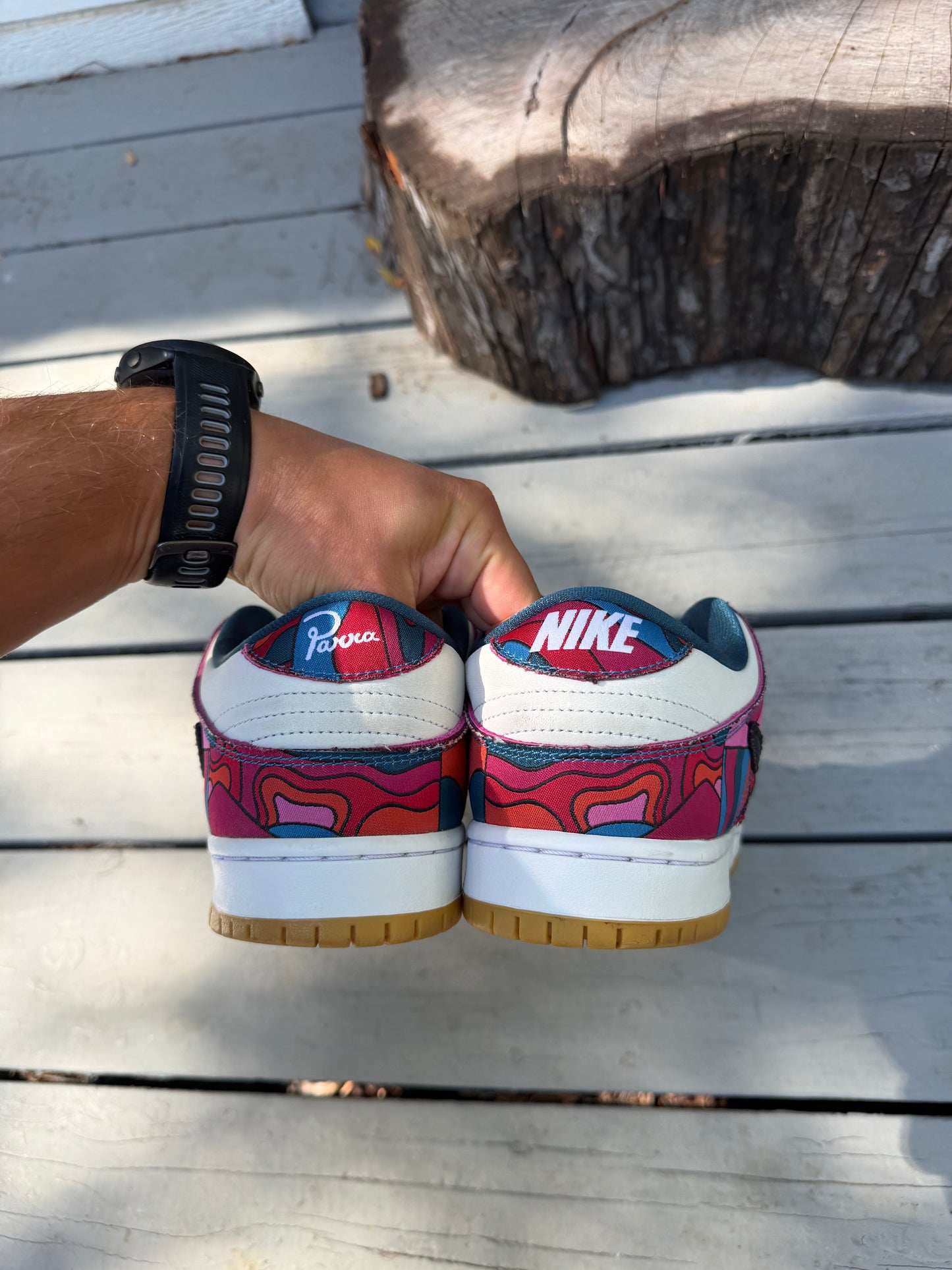 Size 10.5 - Parra x Nike SB Dunk Low Pro Abstract Art
