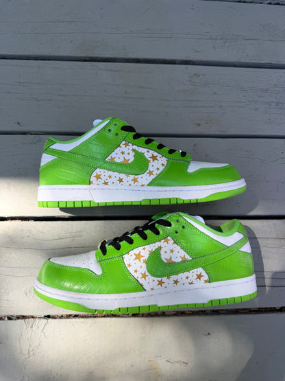 Size 10.5 - Supreme x Nike Dunk Low SB QS Mean Green