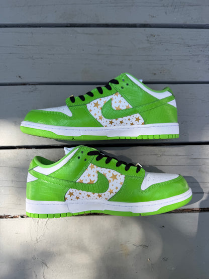 Size 10.5 - Supreme x Nike Dunk Low SB QS Mean Green