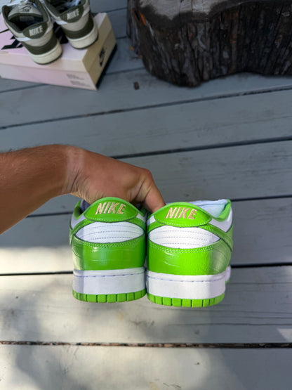 Size 10.5 - Supreme x Nike Dunk Low SB QS Mean Green