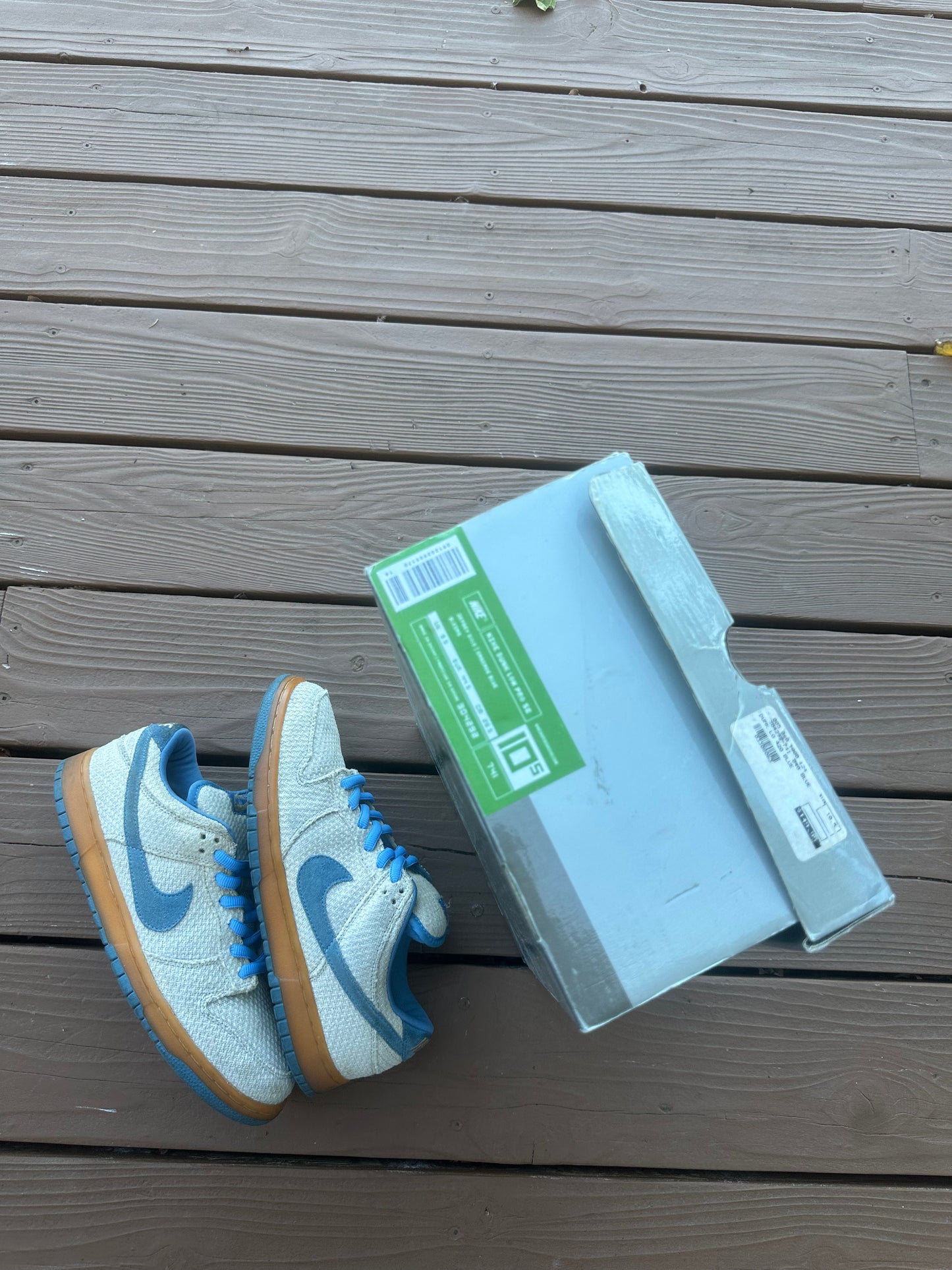 Size 10.5 - Nike Dunk Low Pro SB Blue Hemp