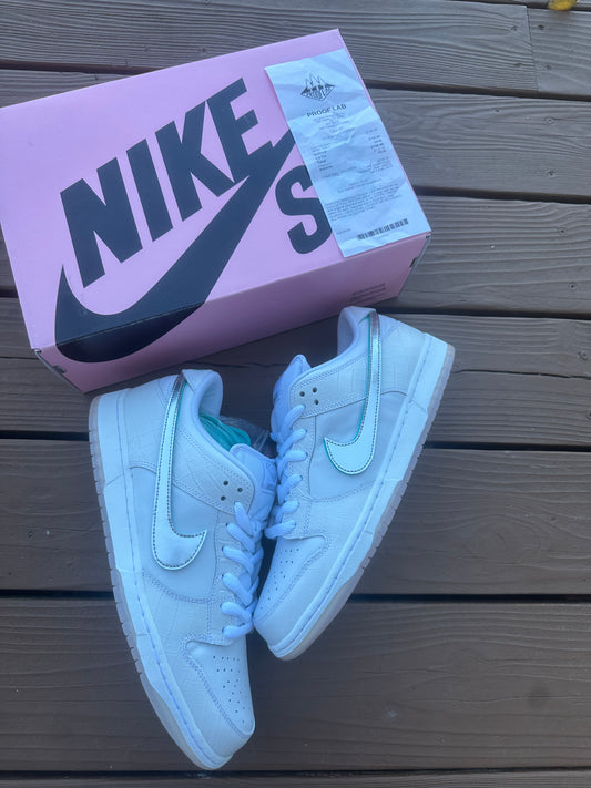 Size 11.5 - Diamond Supply Co. x Nike SB Dunk Low Pro White Diamond