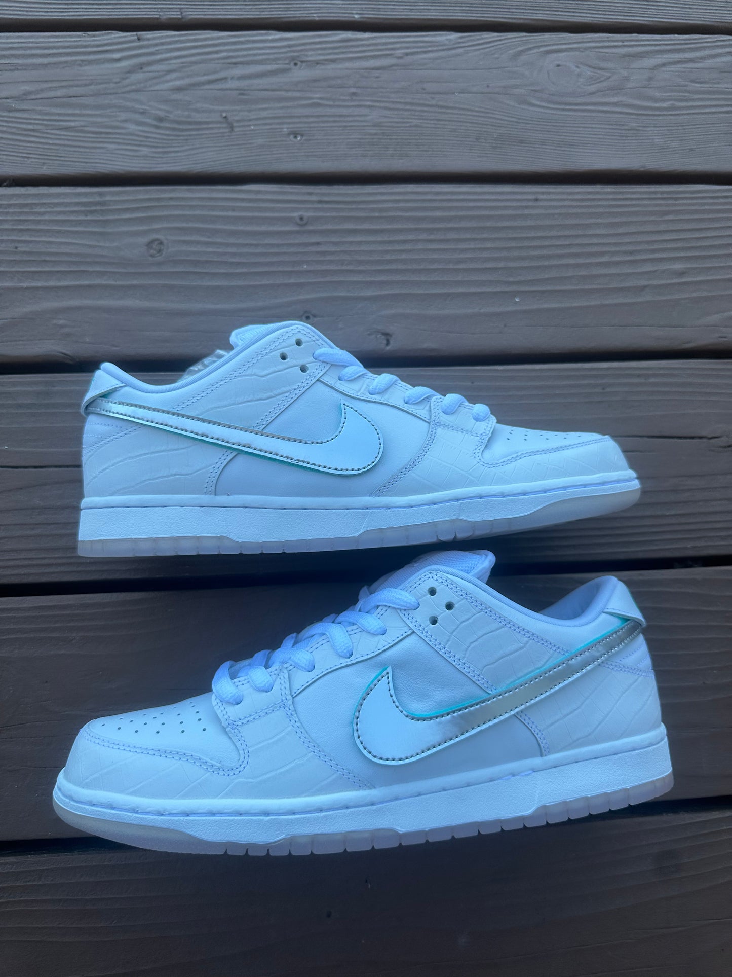 Size 11.5 - Diamond Supply Co. x Nike SB Dunk Low Pro White Diamond