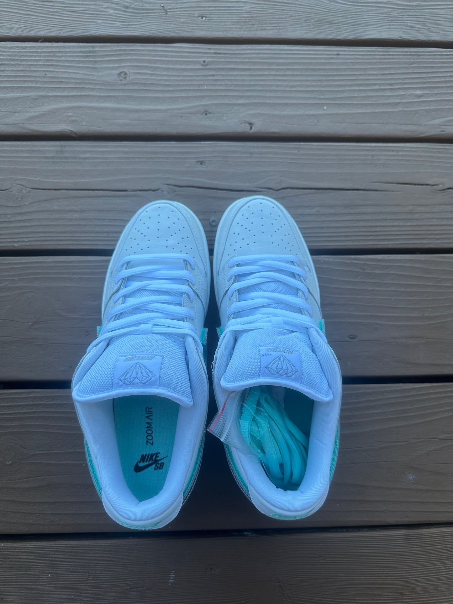 Size 11.5 - Diamond Supply Co. x Nike SB Dunk Low Pro White Diamond
