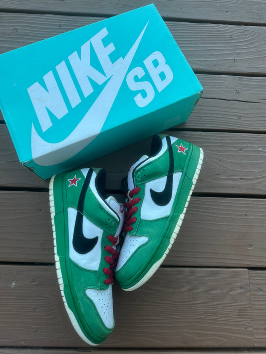 Size 9.5 - Nike Dunk Low Pro SB Heineken