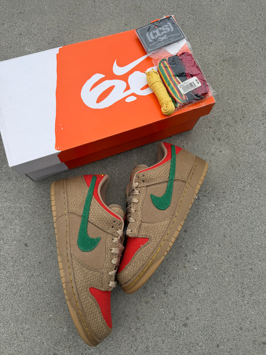 Size 10.5 - Nike Dunk Low 6.0 Rasta