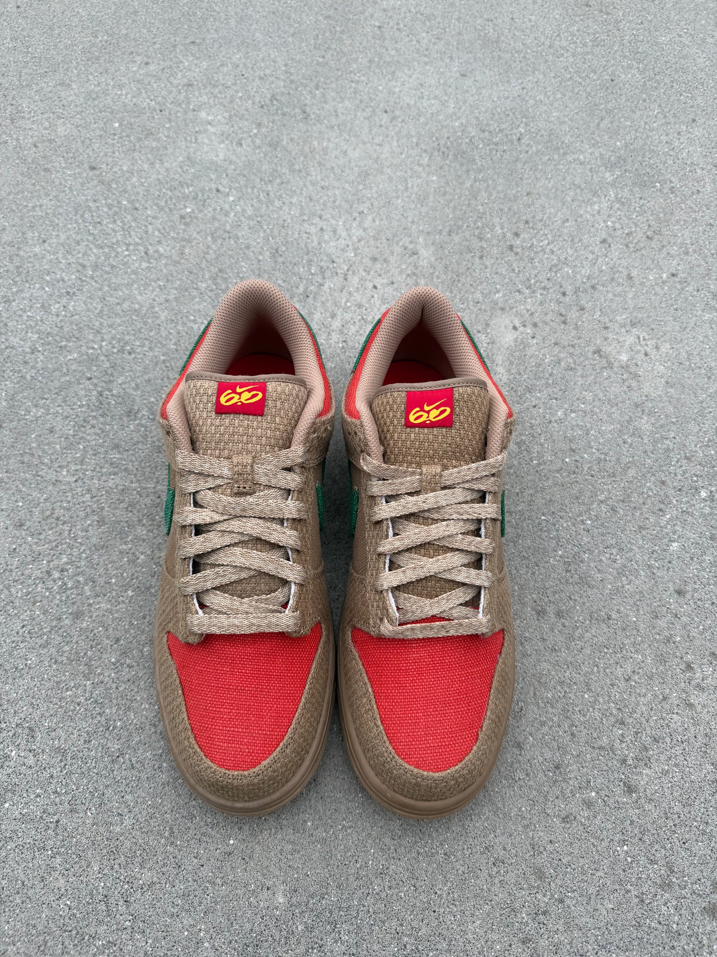 Size 10.5 - Nike Dunk Low 6.0 Rasta
