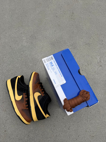 Size 10.5 - Nike Dunk Low Premium Black and Tan