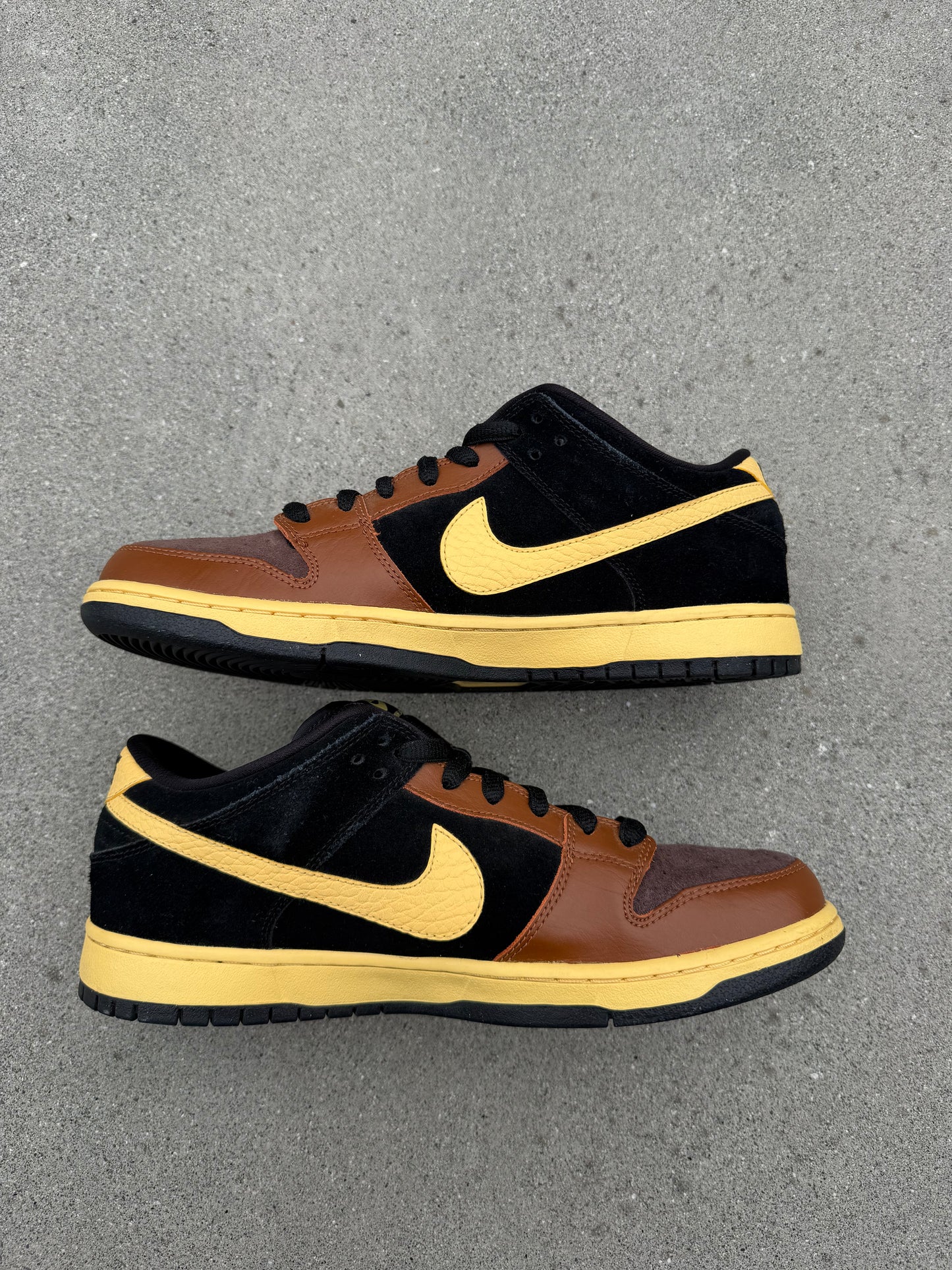 Size 10.5 - Nike Dunk Low Premium Black and Tan