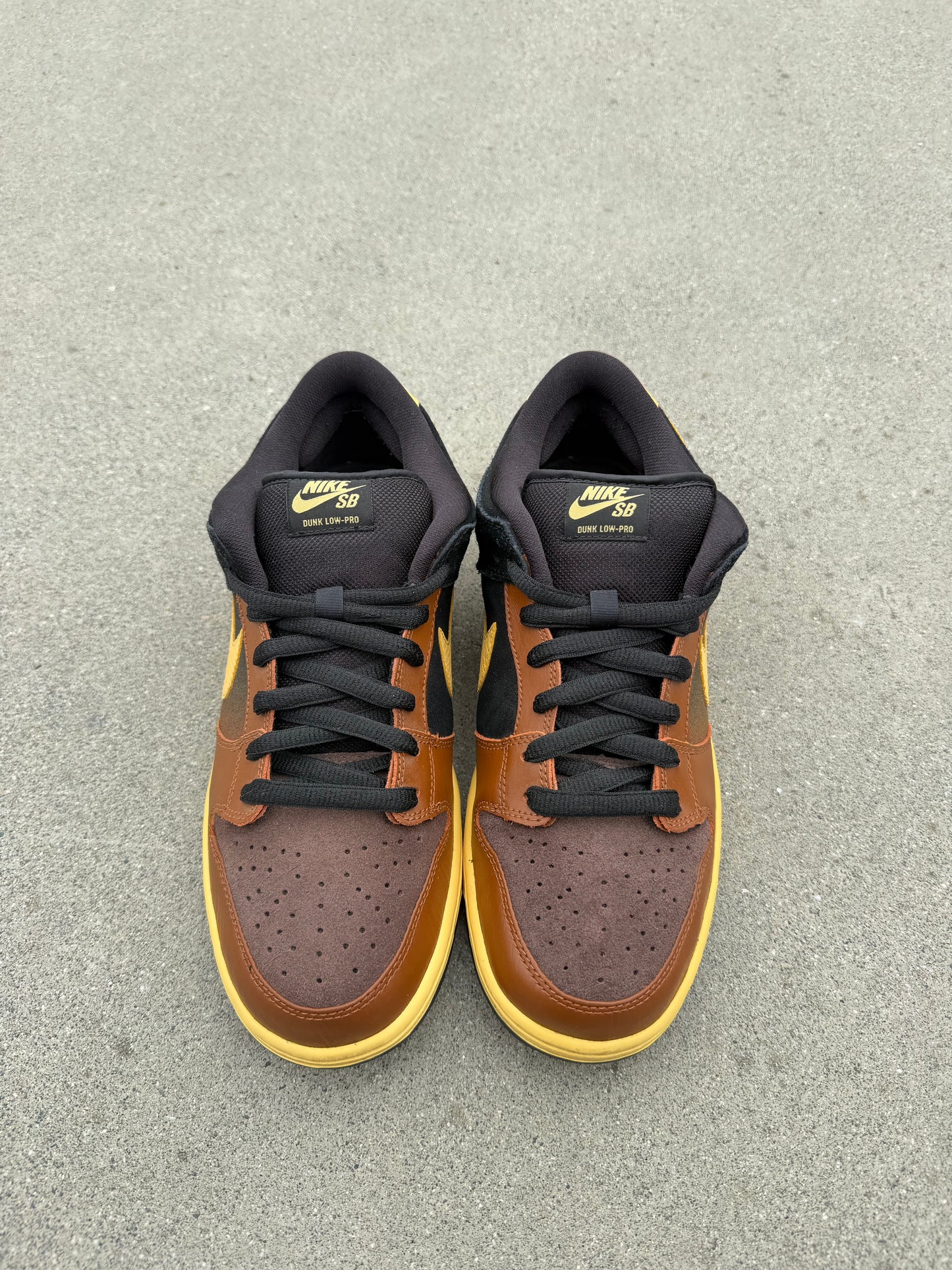 Size 10.5 - Nike Dunk Low Premium Black and Tan