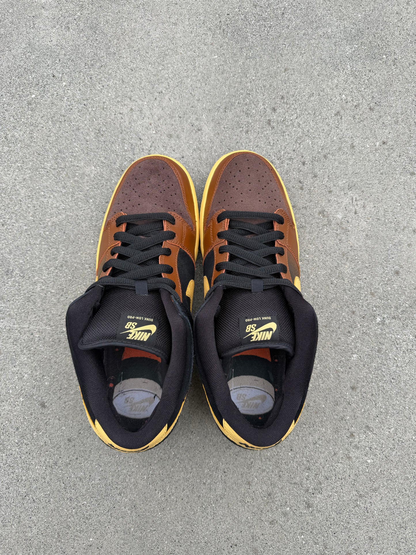 Size 10.5 - Nike Dunk Low Premium Black and Tan
